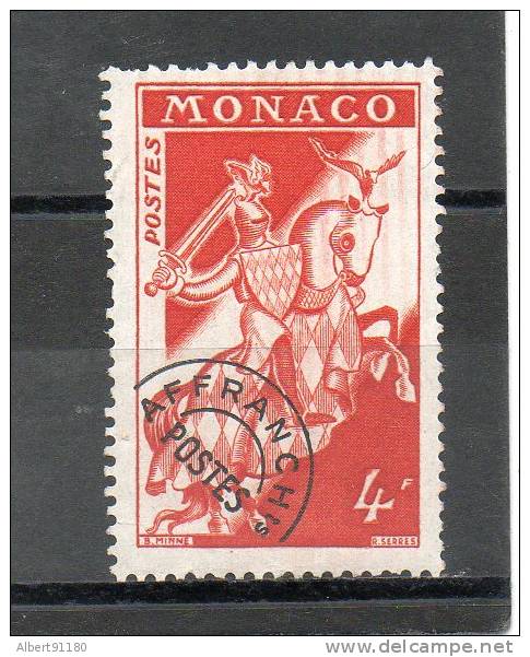 MONACO Préoblitéré 4,00f Rouge Brun 1954-59 N°11 - Prematasellado