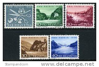 Switzerland B252-56 Mint Never Hinged Semi-Postal Set From 1956 - Ungebraucht