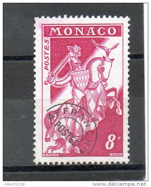 MONACO Préoblitéré 8,00f Lilas Rose 1954-59 N°12a - Prematasellado