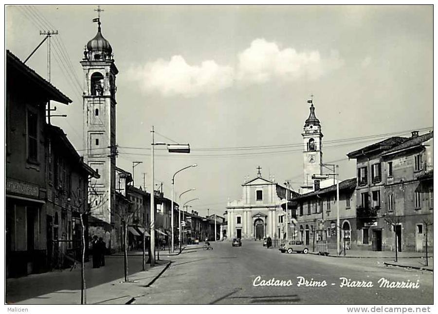 Italie - Cpsm - Ref 92- Lombardia - Lombardie - Castano Primo - Piazza Marrini  - Carte Bon Etat - - Autres & Non Classés