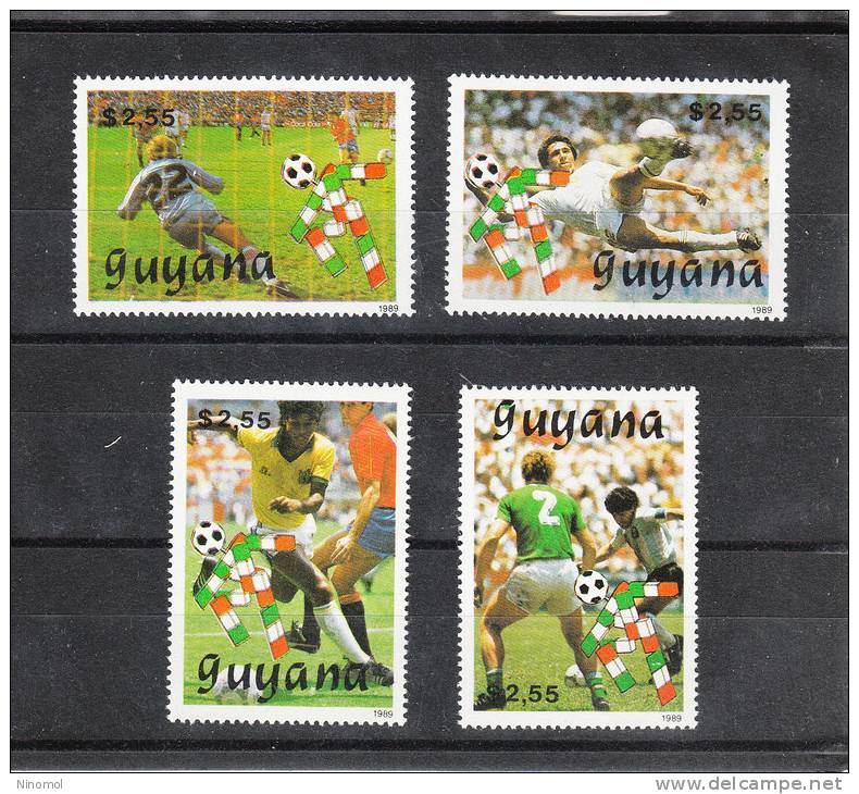 Guyana   -   1989. Fifa  World Cup  "Italy 1990". Mascotte  Ciao.  Complete Series  MNH - 1990 – Italia