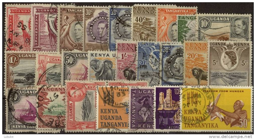 Kenya Uganda Tanganika - Lot Mit Frühen Ausgaben    Ab Ca. 1910 - Kenya, Uganda & Tanganyika