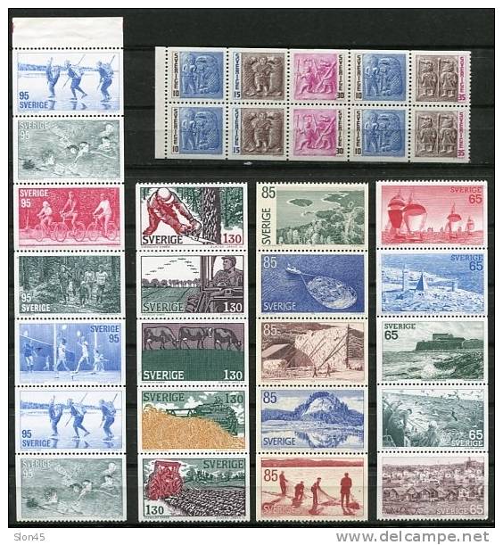 Sweden  Combinations Accumulation 1967 And Up Unused - Neufs