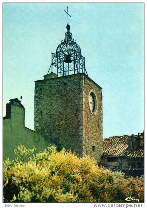 Aups La Tour De L'Horloge Très Belle Carte - Aups