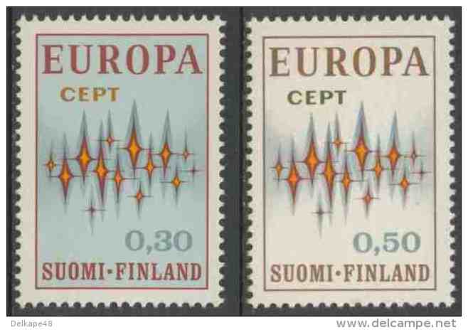 Finland Suomi 1972 Mi 700 /1 YT 665 /6 Sc 512 /3 ** "Communications" Stars / Sterne / étoiles / Sterren - Europa Cept - Neufs