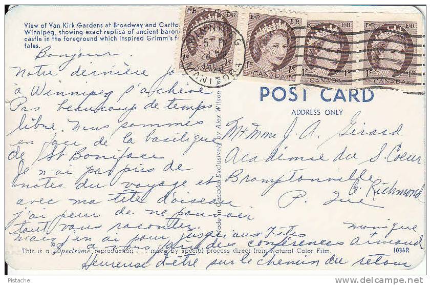 Winnipeg Canada - Kirk Gardens - Written In 1953 - Stamp & Postmark - 2 Scans - Winnipeg