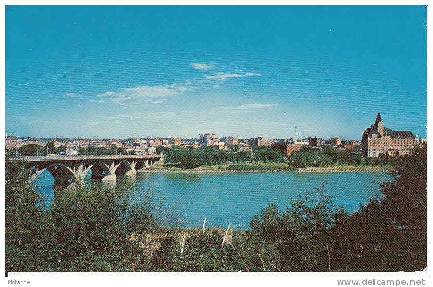 Saskatoon Saskatchewan Canada - City Of Bridges - Written Around 1952 - Stamp & Postmark - 2 Scans - Other & Unclassified