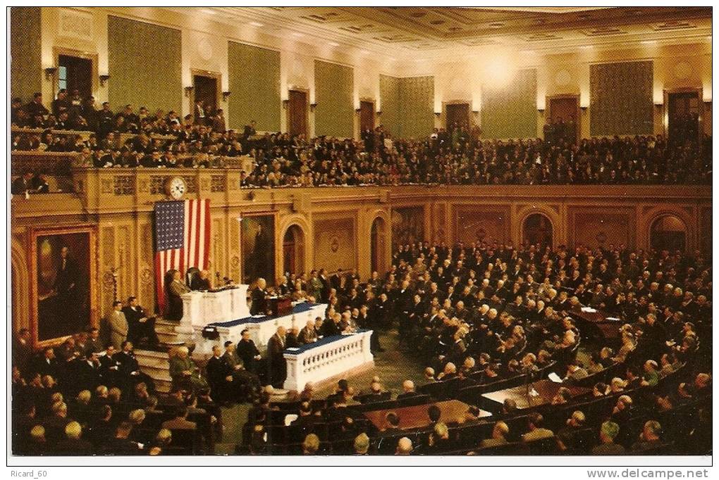 Carte Postale, Washington Dc, Session Au Congrès, Joint Session Us Congress - Washington DC