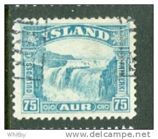 Iceland 1932 75a Gullfoss Issue #175 - Used Stamps