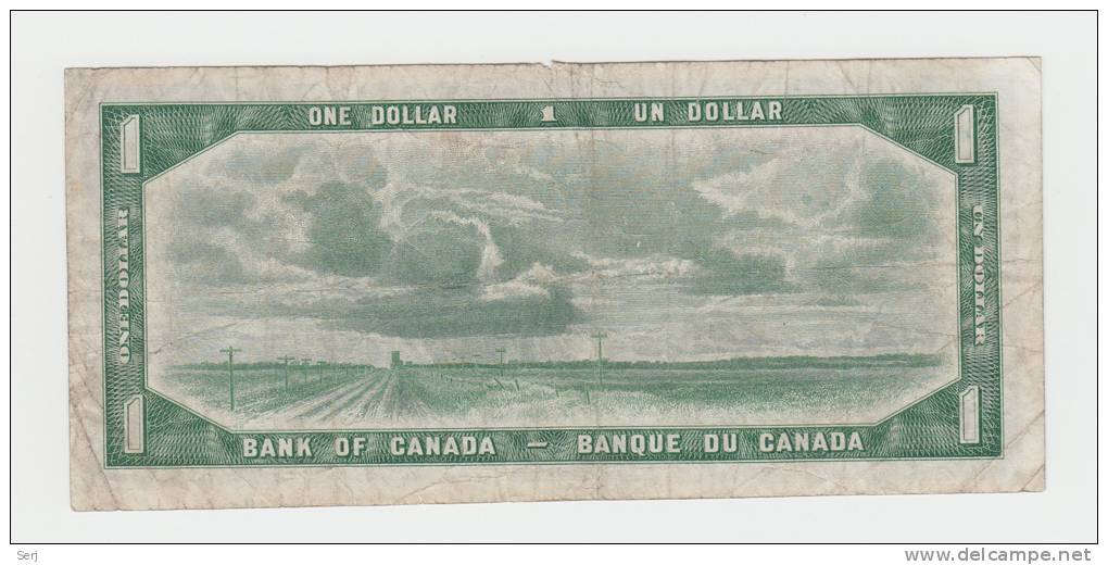 Canada 1 Dollar 1954 QEII F+ P 74a 74 A - Canada