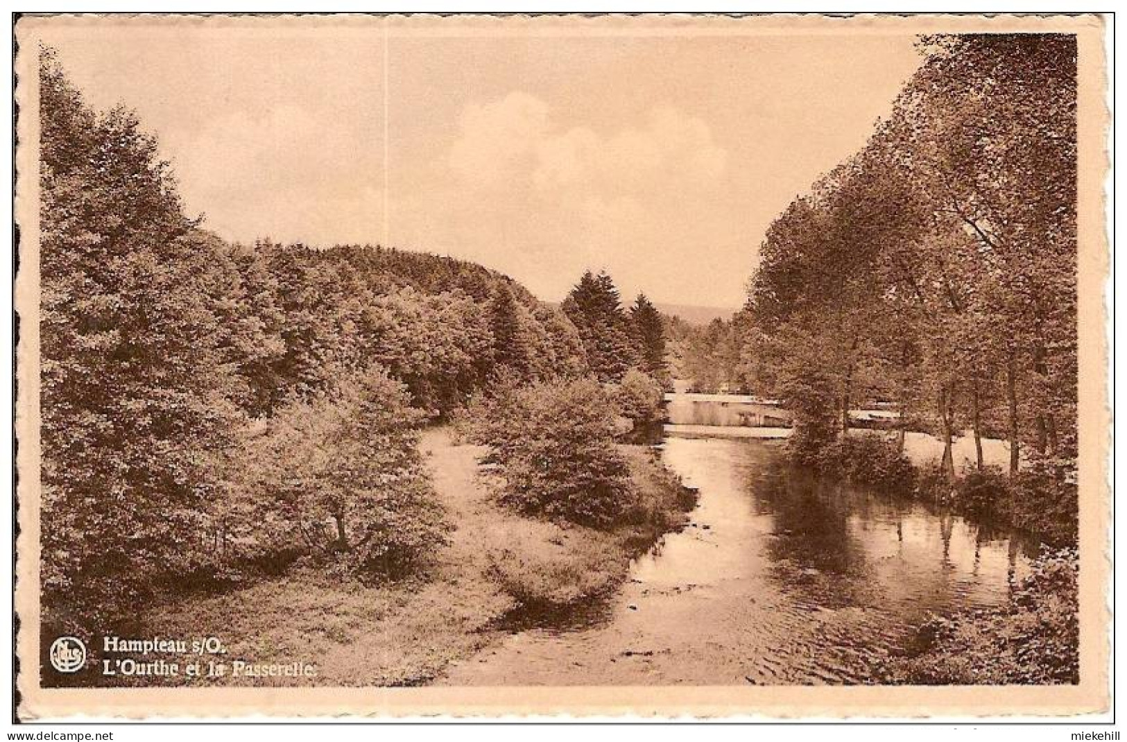 HAMPTEAU-L'OURTHE ET LA PASSERELLE - Hotton