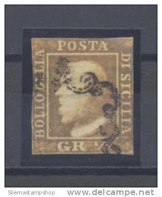 SICILY - 1/2GR. ORANGE, PLATE 1 - V4681 - Sicilia