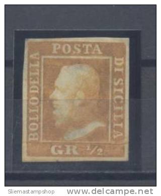 SICILY - 1/2GR. PLATE 1, POSITION 4 - V4685 - Sicily