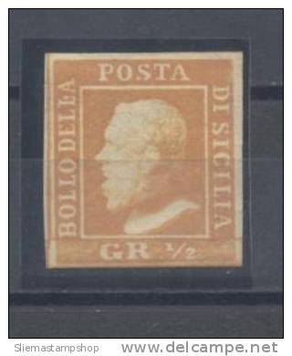 SICILY - 1/2GR. PLATE 2, POSITION 19 - V4690 - Sizilien