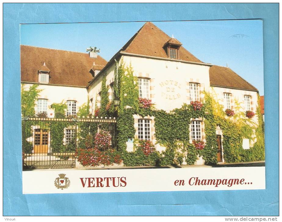 CP - Vertus- L'hôtel De Ville- 51 - Marne - Vertus