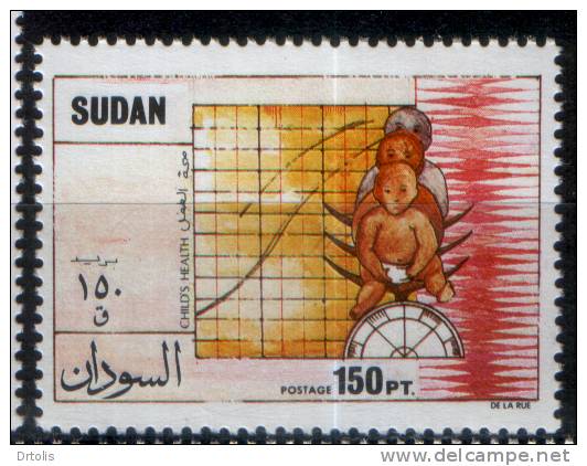 MEDICINE / CHILD SURVIVAL / BREAST FEEDING / VACCINATION / POLIO VACCINE/GROWING CHART/SUDAN 1988 / MNH / VF/ 5 SCANS. - Geneeskunde