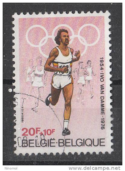 Belgio   -    1980.  Van Damme,  Oro Olimpico A Montreal '76.  Gold Running Medal To  " Montreal '76 - Verano 1976: Montréal