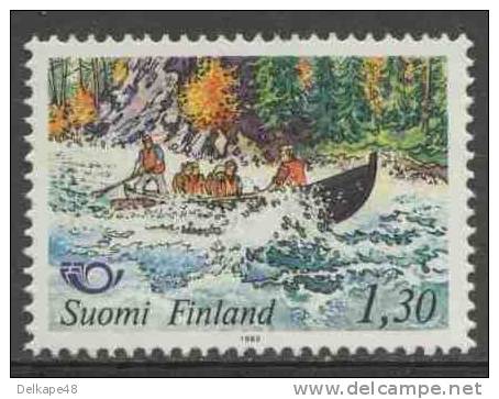 Finland Suomi 1983 Mi 923 YT 887 ** Trip On The Kitkajoki / Flußfahrt / Voyage / Boottocht - Tourism - Rafting