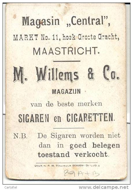 CHROMO-EMIL LOUBET-PRES.D.FRANSCHE REPUBLIEK-SIGAREN-SIGARETTEN-MAGASIN CENTRAL-MAASTRICHT-WILLEMS  EN CO-2 SCANS - Otros & Sin Clasificación