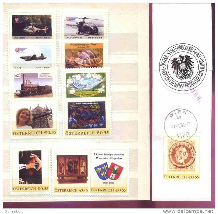 0193: Kleines Lot Besserer Personalisierter Marken - Personalisierte Briefmarken