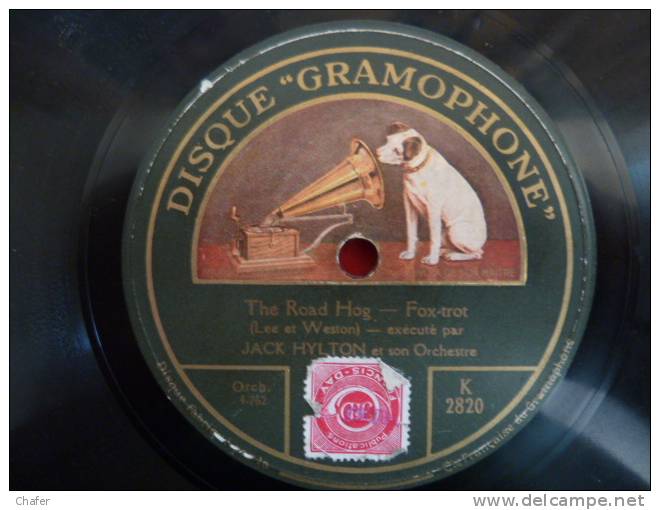 Disque Pour Gramophone 78T - Gramophone - Jack Hylton -The Road Hog - Will You Remember Me - Fox Trot - 78 Rpm - Schellackplatten