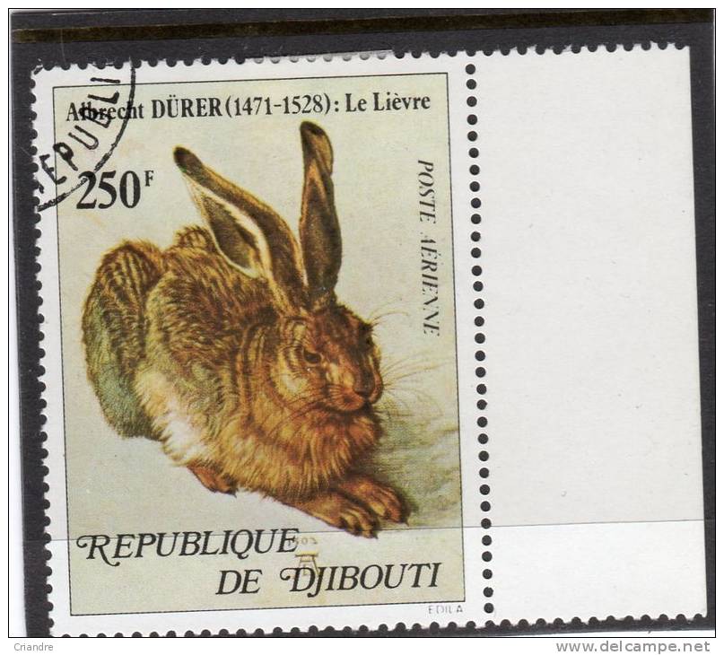 DJIBOUTI PA N° 126 (le Lièvre) Oblitéré Année 1978 - Djibouti (1977-...)