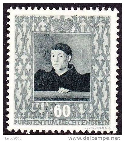 Liechtenstein 1949 Gemälde (I) 60 Rp. Porträt Von Jean Fouquet  Mit Falz  Mi 273 - Neufs