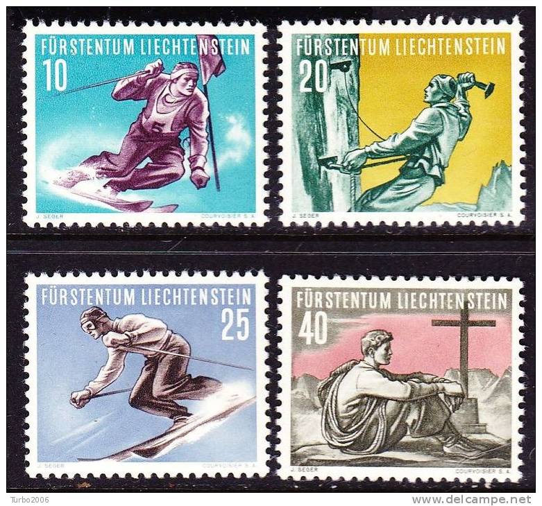 Liechtenstein 1955 Sport (II) Satz Mit Falz Mi 334 / 337 - Neufs