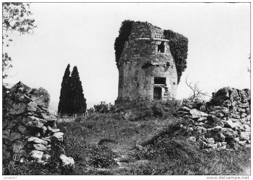 OPPEDE LE VIEUX (84) Cpsm Ruines Du Moulin à Vent - Oppede Le Vieux