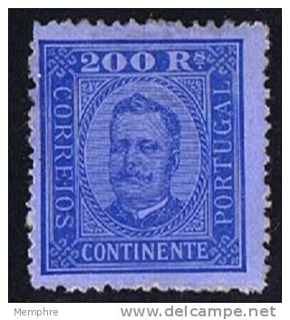 D. Carlos I  200 Reis   Perf 12&frac12;  * MH - Unused Stamps