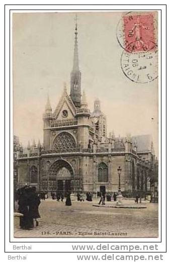 75 PARIS 10 - Eglise Saint Laurent - Arrondissement: 10