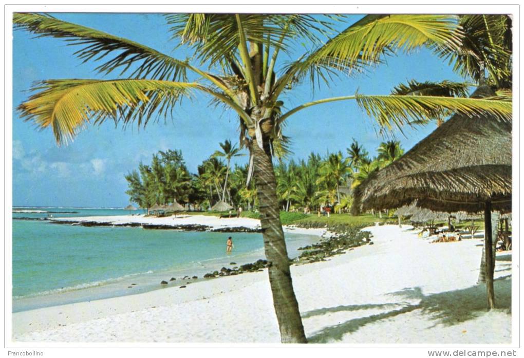 ILE MAURICE-MAURITIUS - PLAGE DE BELLE-MARE - ST.GERAN / THEMATIC STAMP-SHIP / LONDON 1980 - Maurice