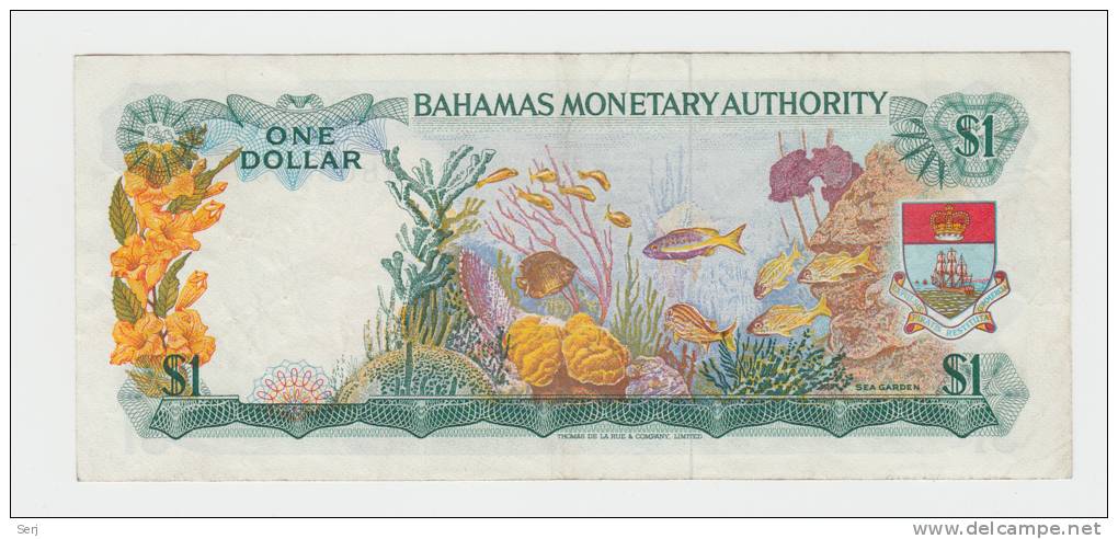 Bahamas 1 Dollar Banknote 1968 VF++ P 27 - Bahamas