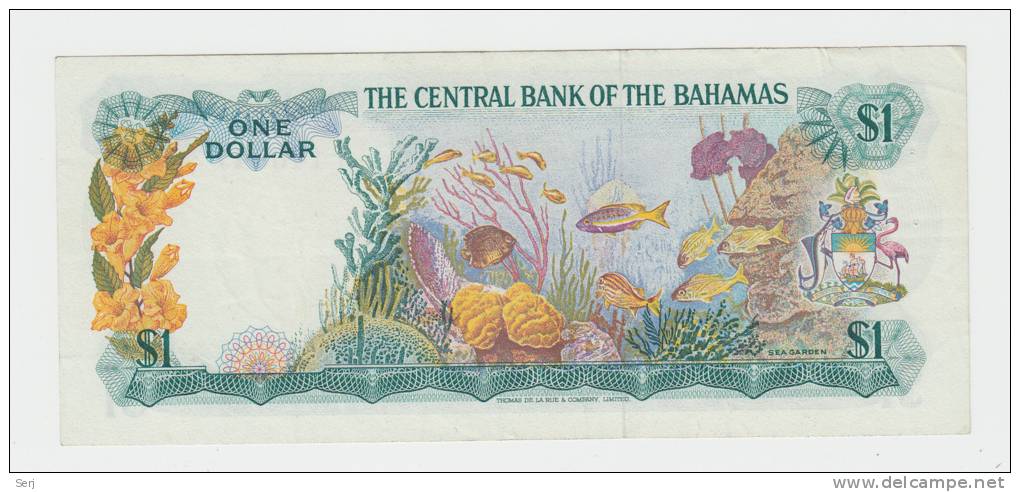 Bahamas 1 Dollar 1974 VF++ Crisp Banknote P 35a 35 A - Bahamas