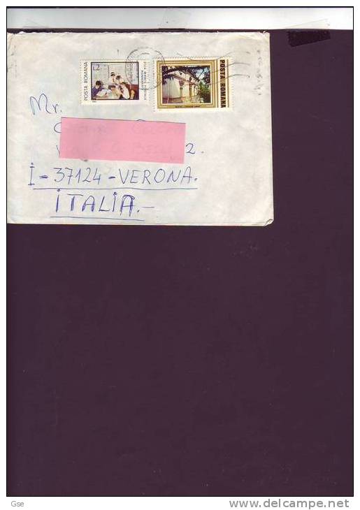 ROMANIA  1971 - Yvert 3345-3355 - Lettera Per L'Italia - Poststempel (Marcophilie)