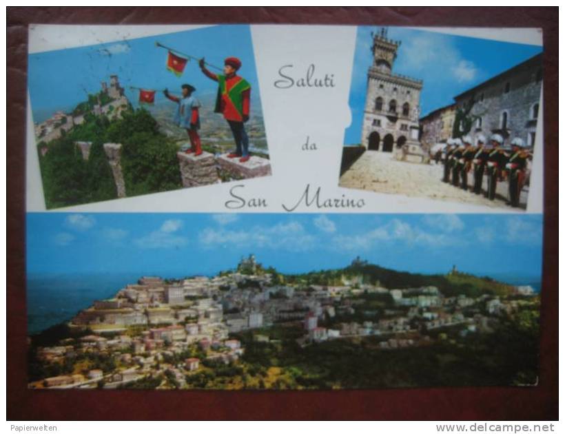 San Marino - Mehrbildkarte "Saluti Da S Marino" - Saint-Marin