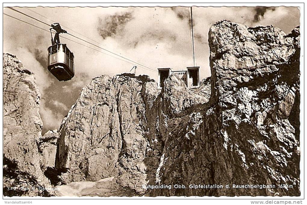 AK 349 Ruhpoldng Obb. Gipfelstation D. Rauschbergbahn 1670 M 13. 7. 70 - 11 8222 RUPOLDING Aa Werbestempel Erholung, Ge - Ruhpolding