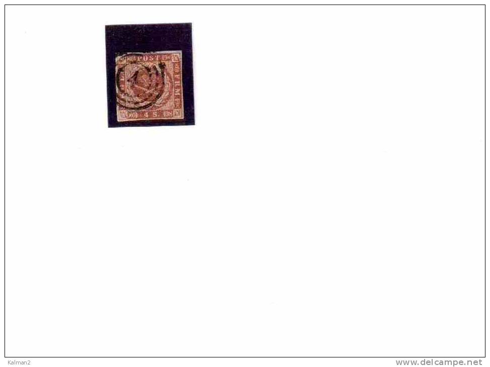 XX396   -   DANIMARCA   -   CAT. UNIFICATO  Nr.   4   -  USATO - Used Stamps