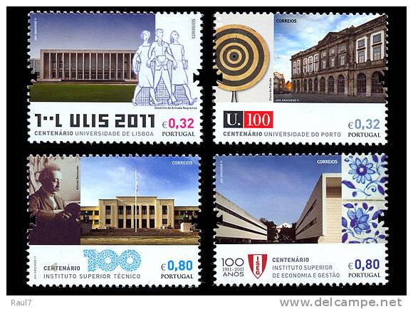 PORTUGAL 2011 4V ** (MNH) Centenaire De L'enseignement Superieur Portugais - Unused Stamps