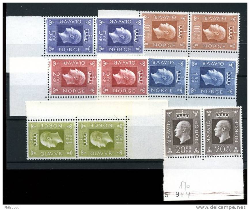 1969/70  KING  ROI Usages Courants Yv.545/550**  Cote 22Ex2 - Neufs