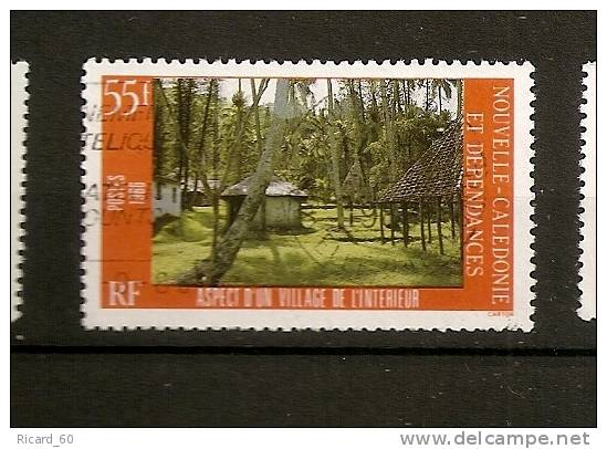 Timbre Oblitéré De Nouvelle Calédonie, N°515 Y Et T, 1986, Village De L'intérieur - Used Stamps