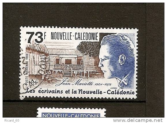 Timbre Oblitéré De Nouvelle Calédonie, N°259 Poste Aérienne, Y Et T, 1988,les écrivains, Jean Mariotti - Usati