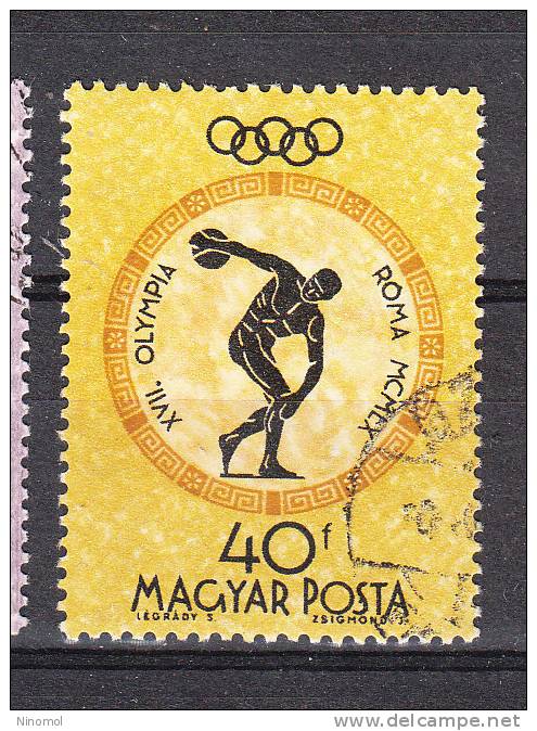 Ungheria   -   1960.  Discbolo Olimpico. Olympic Games.   Discus Thrower - Estate 1960: Roma