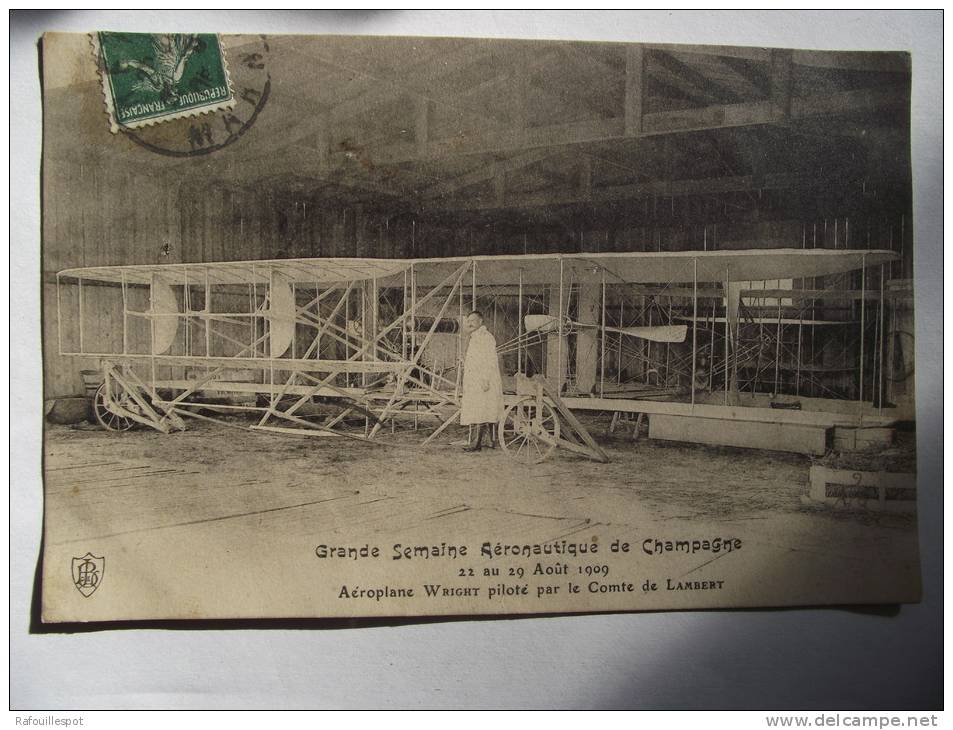 Cpa Grande Semaine Aeronautique De Champagne - Reuniones