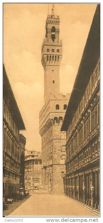 CPA  FIRENZE Carte Panoramique 11 Cm Par 24 Cm - Firenze