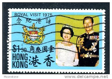 Hong Kong 1975 Royal Visit $1.30, Used - Usados