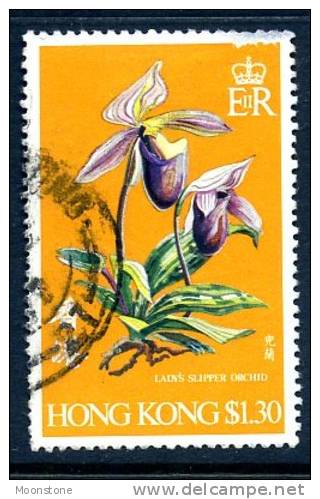 Hong Kong 1977 Orchids $1.30, Used - Oblitérés