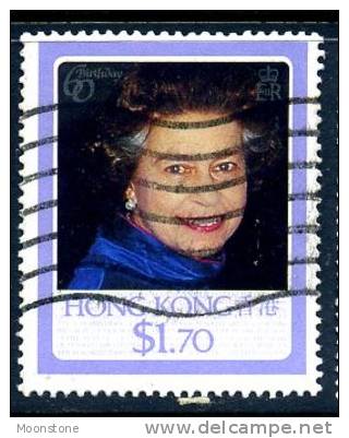 Hong Kong 1986 Queen´s 60th Birthday £1.70, Used - Oblitérés