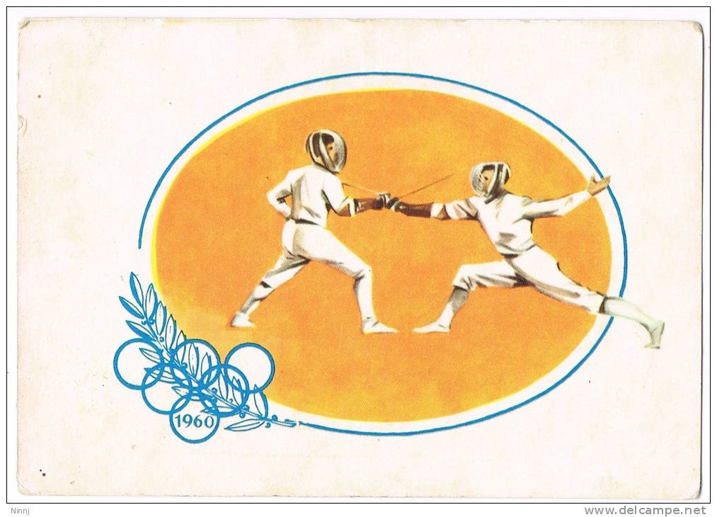 Italia Cartolina Postale Non Viaggiata  "Olimpiadi 1960" - Schermen