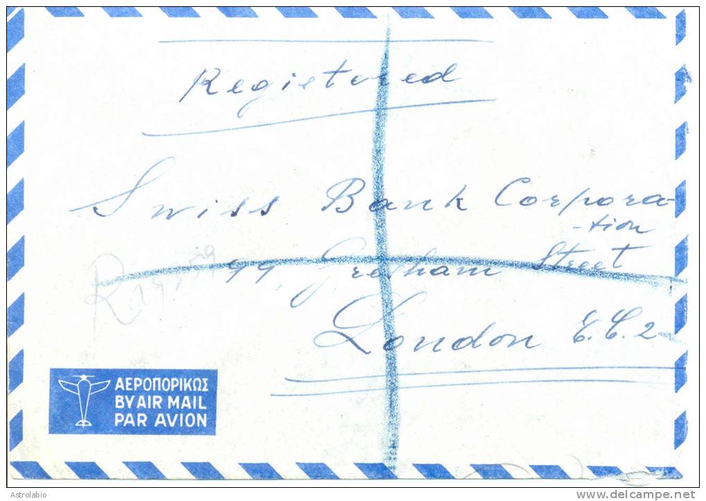 1947 Lettre De Greece Vers London. Cover Voir 2 Scan - Briefe U. Dokumente